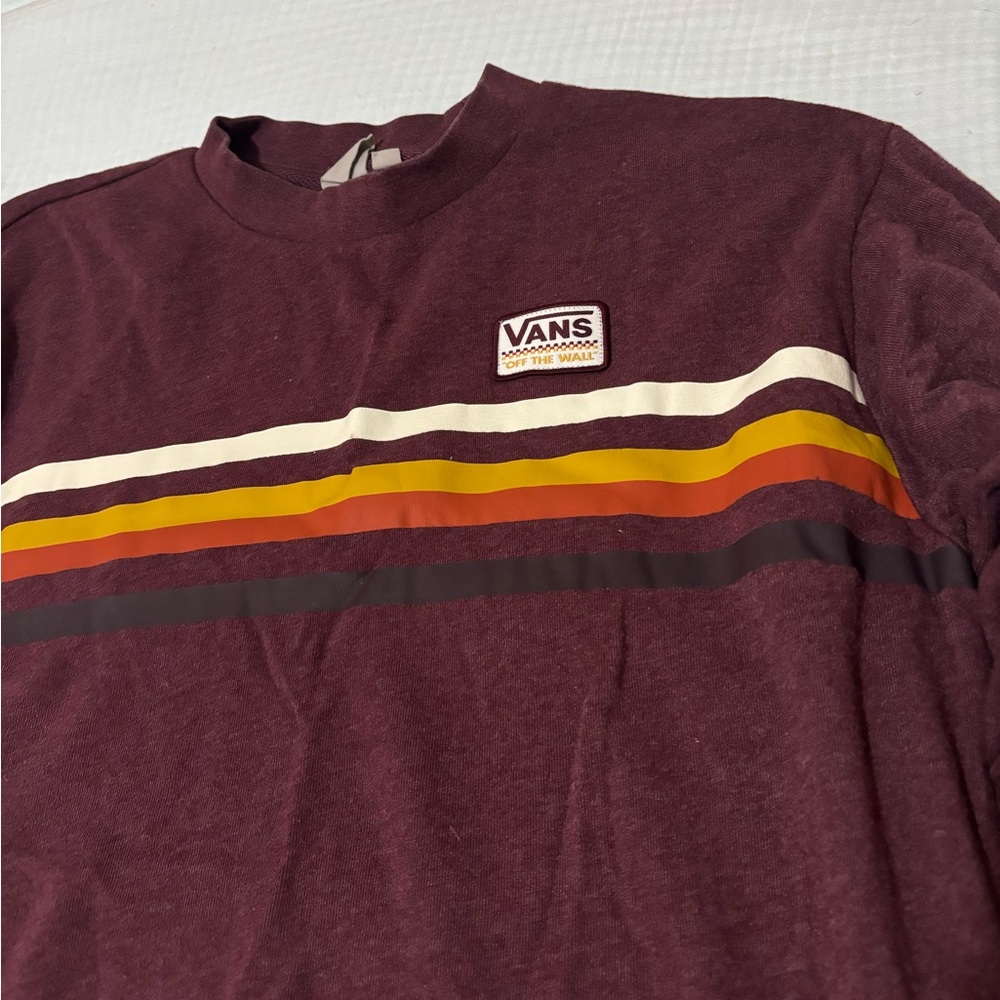 Vans Off The Wall Women’s Sweatshirt in Burgundy/Maroon